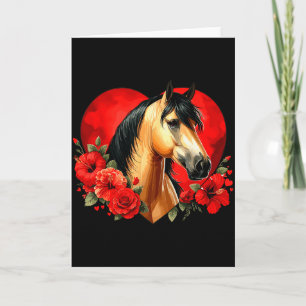 Carte Mon cheval est mon Valentin Buckskin Cheval Hibisc