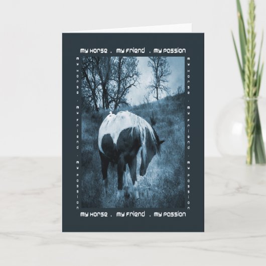 Carte Mon cheval, mon ami, ma passion (Devant)