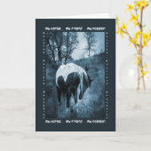 Carte Mon cheval, mon ami, ma passion (Fleur jaune)