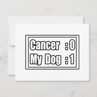 Carte Mon chien bat le cancer (tableau de bord)