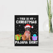 Carte Mon Chien de Noël Chien de Chien de Chien Pajama C (Devant)