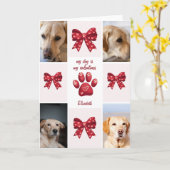 Carte Mon chien est mon arcbout pour la Saint-Valentin 4 (Fleur jaune)
