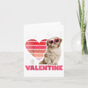 Carte Mon chien est mon Valentin - Tatouage Shih Tzu Ani