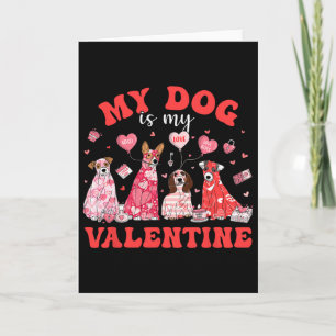 Carte Mon chien mignon est mon chien d'amour de la Saint