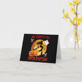 Carte Mon cochon d'Inde monte un cochon d'Inde d'Hallowe (Fleur jaune)