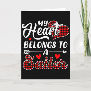 Carte Mon cœur appartient à un marin Funny Valentines Da