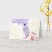 Carte Mon Coeur bat en Floride (Fleur jaune)
