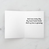 CARTE MON COEUR BATTRE PLUS VITE À CAUSE DE "VOUS" (Intérieur)