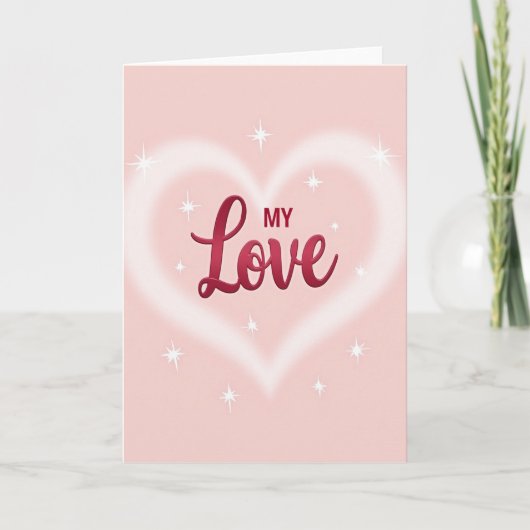 Carte Mon Cœur Brillant (Devant)