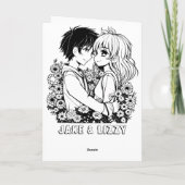 Carte Mon coeur est le tien | HEUREUSE SAINTE-VALENTIN (Dos)