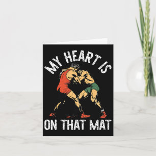 Carte Mon Coeur Est Sur Ce Mat Qui Lutte Maman