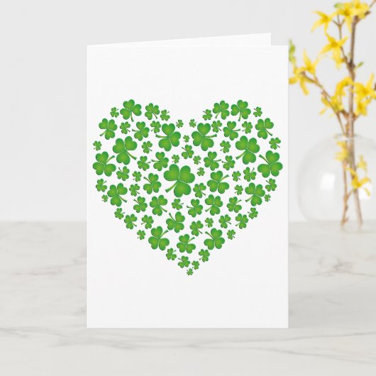 Carte Mon coeur irlandais (Fleur jaune)