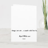 Carte ~Mon coeur mécanique~ (Dos)