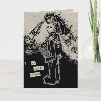 Carte mon coeur plonge compassion sinibunny