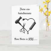 CARTE MON *COIFFEUR EST UN MAGICIEN* JOLI ANNIVERSAIRE (Fleur jaune)