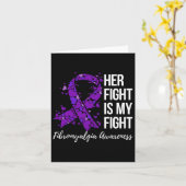 Carte Mon combat contre la fibromyalgie 2 (Fleur jaune)