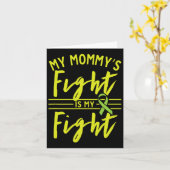 Carte Mon combat de maman est mon combat pour soigner le (Fleur jaune)