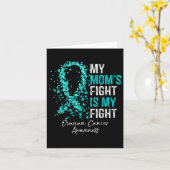 Carte Mon combat de mamans est mon combat - Ovarienne Ca (Fleur jaune)