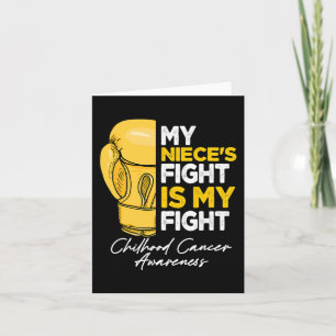 Carte Mon combat de nièce est mon combat contre le cance