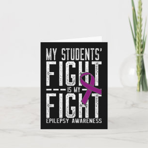 Carte Mon combat étudiant est ma lutte contre l'épilepsi