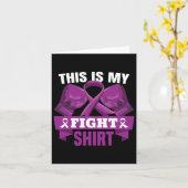 Carte Mon combat Fibromyalgia Fighter Support est fort (Fleur jaune)