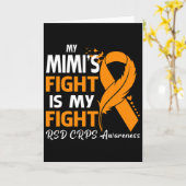 Carte Mon combat Mimi est mon combat Rsd Crps Fea de sen (Fleur jaune)
