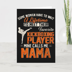 Carte Mon combattant de kickboxing MMA préféré m'appelle