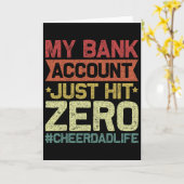 Carte Mon compte Bynk vient d'atteindre zéro Cheer Dad - (Fleur jaune)