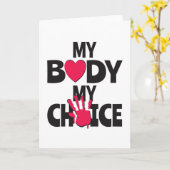 Carte Mon corps Mon choix (Fleur jaune)