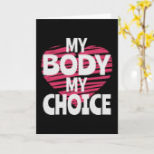 Carte Mon corps Mon choix (Fleur jaune)