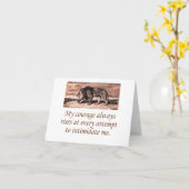 Carte Mon Courage Se Lève Toujours (Fleur jaune)