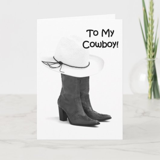 CARTE MON COWBOY-FAVORITE KISSER T'AIME (Devant)