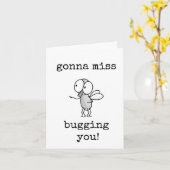 Carte Mon Coworker Partant, Va Vous Manquer, Adieu, Drôl (Fleur jaune)