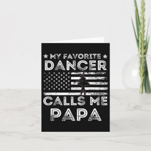 Carte Mon Danseuse Favorite M'Appelle Papa Dance Ballet