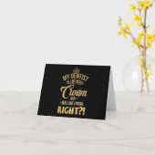 Carte Mon Dentiste M'A Dit (Fleur jaune)