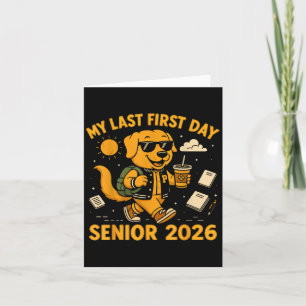 Carte Mon dernier premier jour Senior 2026 Chien Retour