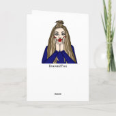 Carte Mon dieu, célibataire à la Saint-Valentin ?  (Dos)