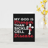 Carte Mon Dieu Est Plus Fort Que La Maladie Cellulaire D (Fleur jaune)