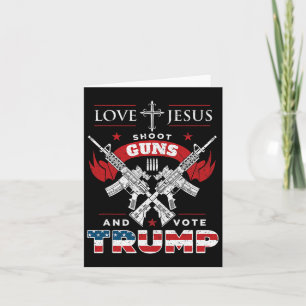 Carte Mon Dieu. Fusillade. Et Vote du drapeau Trump 2020