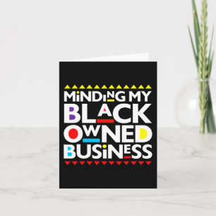 Carte Mon entreprise noire Histoire africaine Mois Fiert