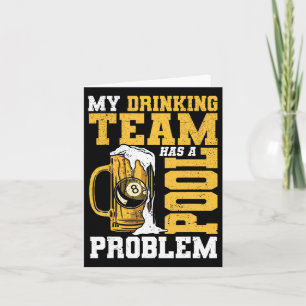 Carte Mon Équipe De Boissons A Un Problème De Pool Billa