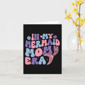 Carte Mon Ère de Sirène Maman Fille Sirène Maman Sirène  (Fleur jaune)