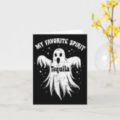 Carte Mon Esprit Préféré Tequila Boire Fantôme Hallowee (Fleur jaune)