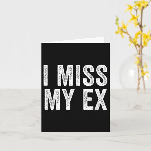 Carte Mon Ex Breakup Heartbreak Broken Relationshi (Fleur jaune)