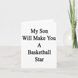 Carte Mon fils fera de vous une star du basket-ball