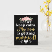 Carte Mon Fils Se Marie Mère De La Mère Groom (Fleur jaune)