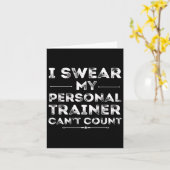 Carte Mon formateur personnel ne peut pas compter l’entr (Fleur jaune)