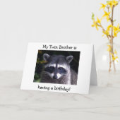 CARTE MON "FRÈRE" DOUCE A UN ANNIVERSAIRE (Fleur jaune)