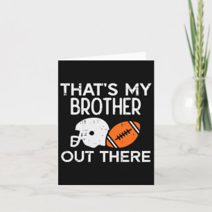 Carte Mon Frère Là-Bas Football Américain Famille Matc