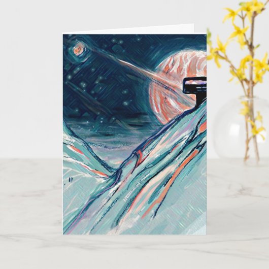 Carte Mon futur chez soi dans l'espace (Fleur jaune)